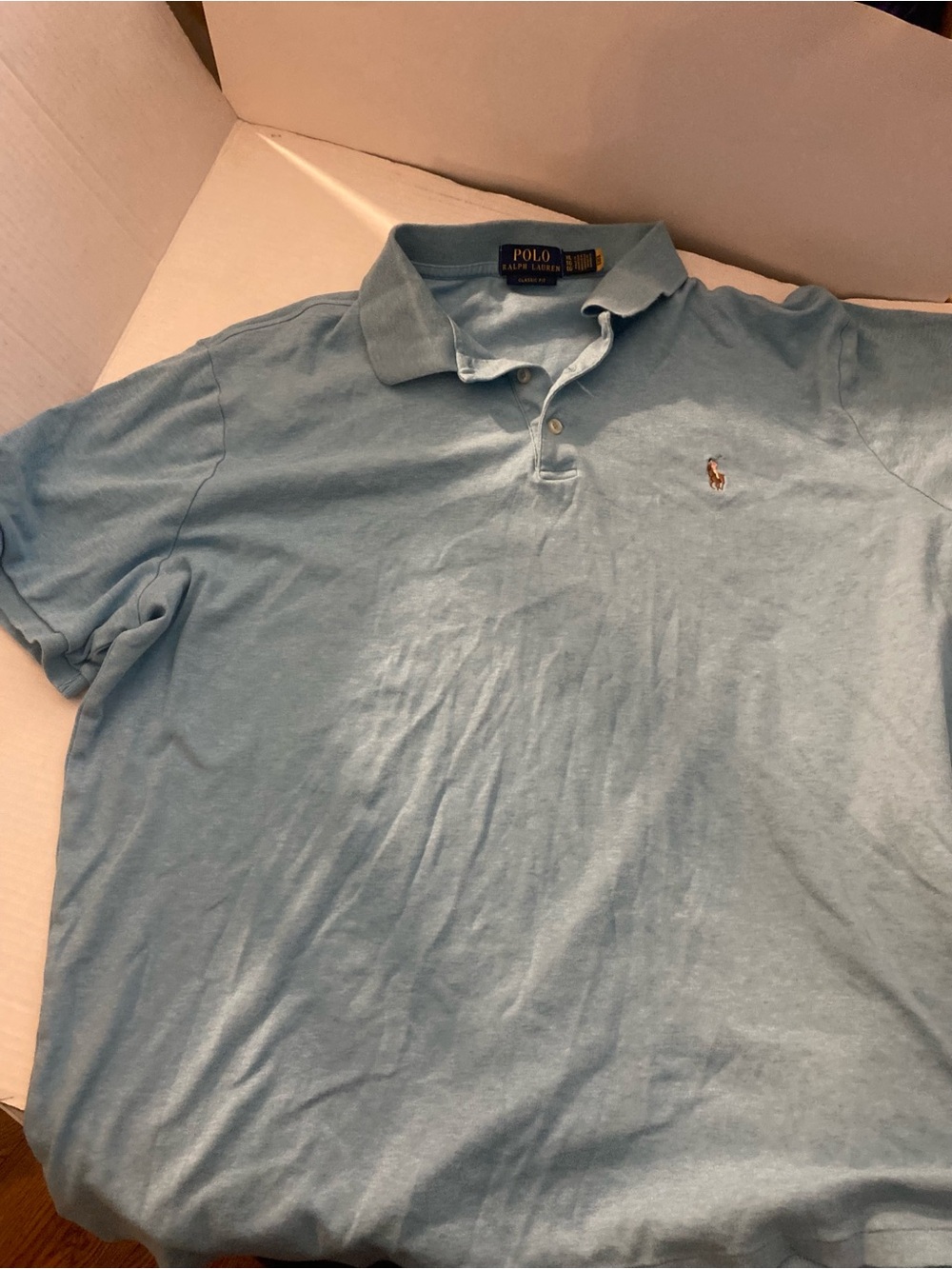Polo by Ralph Lauren Light Blue Short-Sleeve Cotton Polo